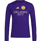 adidas Men's Orlando City Sc Pre-Game Long Sleeve T-Shirt