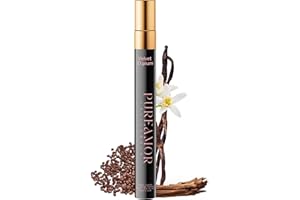 PUREAMOR Pheromones Perfumes for Women, Amber Vanilla Perfume, Long Lasting Eau De Parfum, Premium Sent Blend Cologne for Men & Women, 0.41 fl.oz Travel Size Perfumes Spray