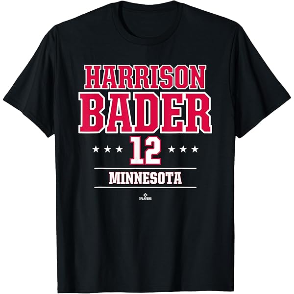 Harrison Bader New York Baseball Vintage Cursive MLBPA T-Shirt