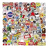 Sanmatic Sticker Pack 100 Pcs, Original Cartoon Character Sticker Pack for Party Supplie,Imagination Creating,Teaching,Bicycle Waterbottle Laptop Trunk Skateboard Personal Object Patches Stickers