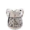 Yair Emanuel Stainless Steel Washing Cup for Netilat Yadayim Elegant Etched Design (Pomegranates NYY-2)
