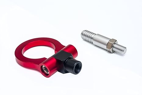 Rennsport Abschleppöse Haken Seil Racing Tow Hook Rot