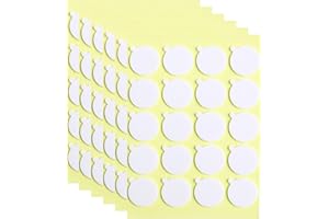 Aubeco 120PCS Candle Wicks for Candle Making, Candle Wick Stickers, Heat Resistance Double-Sided Stickers with The Little ‘‘Tail’’, Stickers for Candle Making