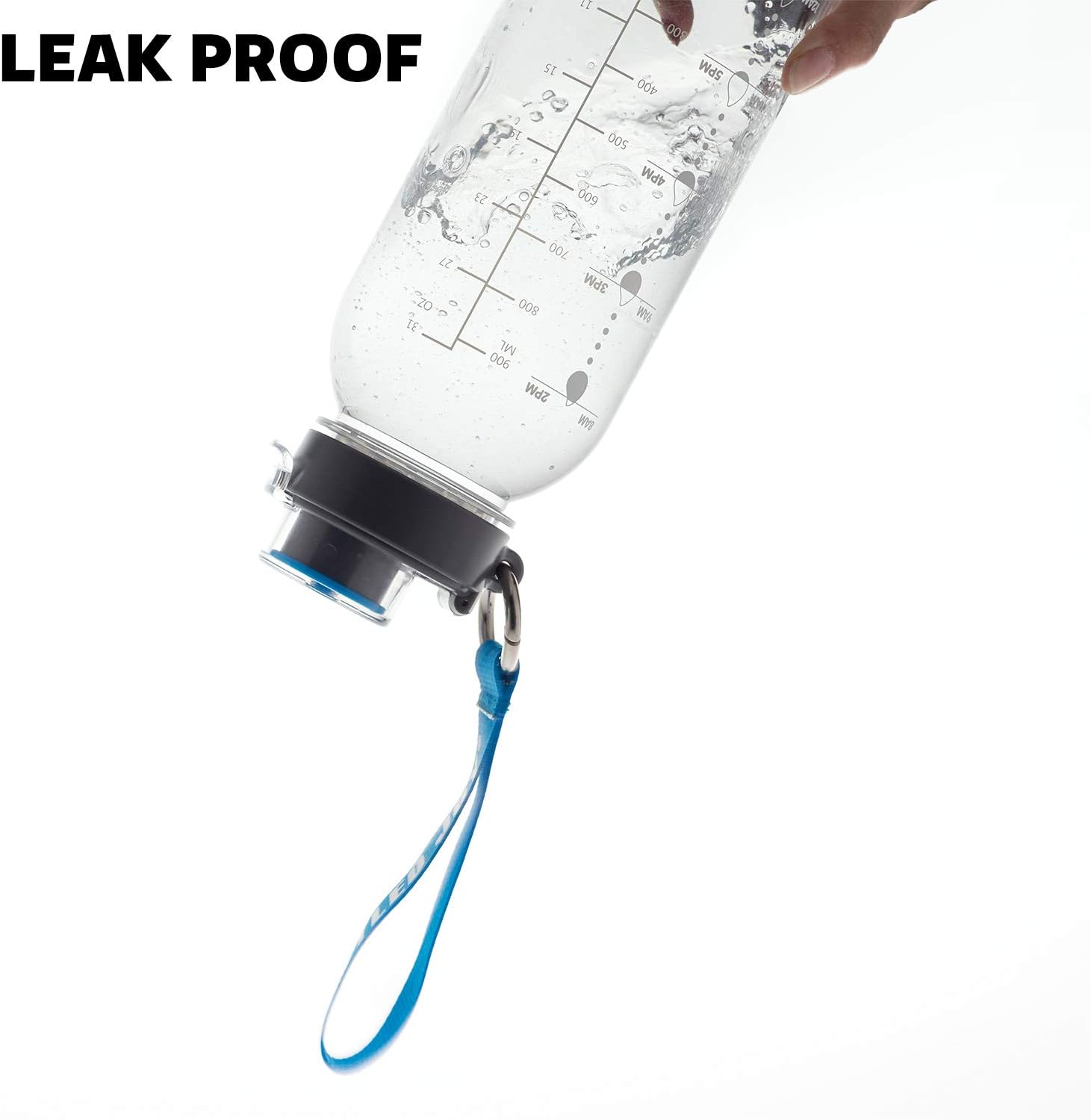 BOTTLED JOY 32oz Water Bottle, BPA Free Water Bottle with Motivational Time Marker Reminder Leak-Proof 1L Drinking Bottle Tritan Sports Bottle for Camping Workouts Gym and Outdoor Activity : Sports & Outdoors