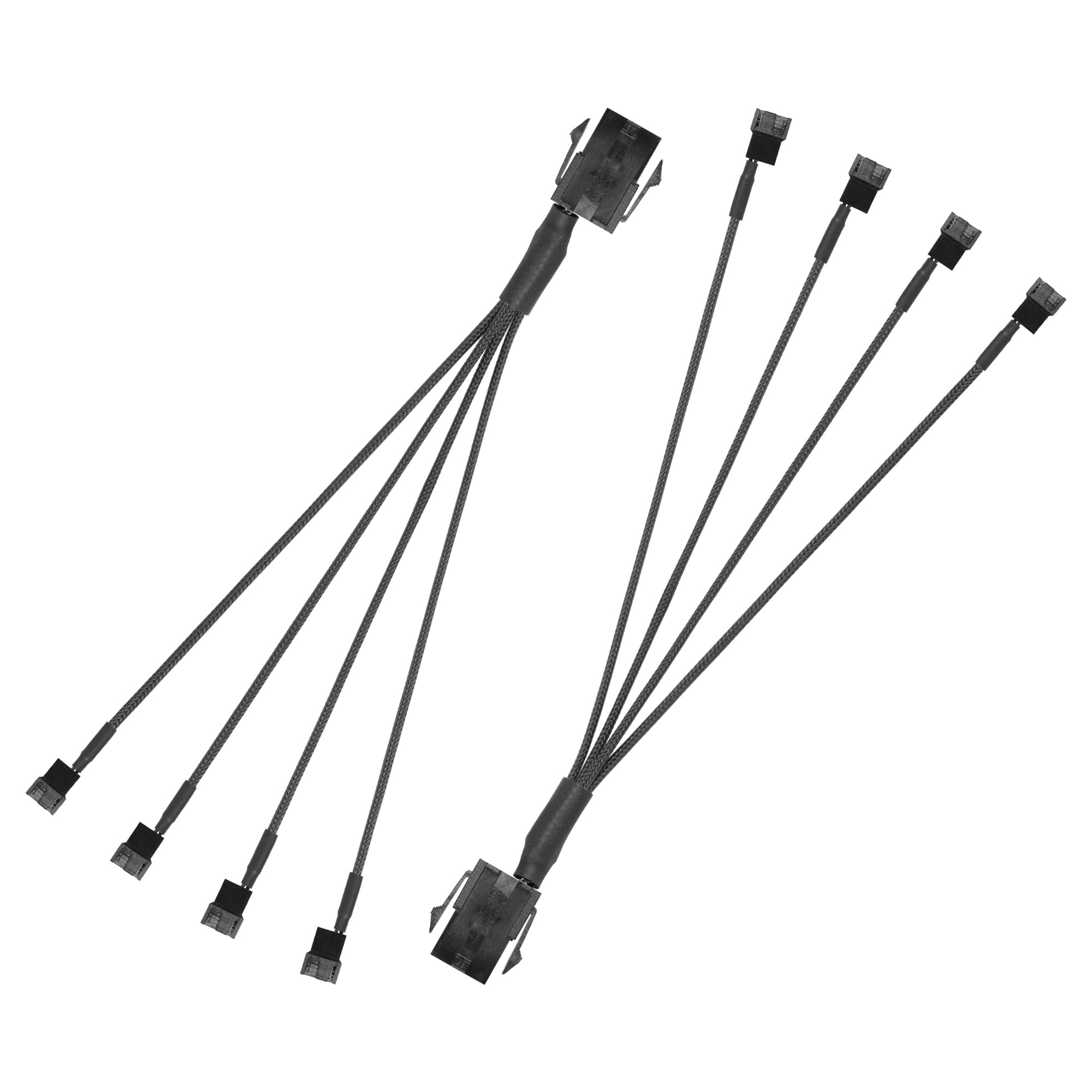 SinLoon 6 Pin PCIE to 3/4 Pin Fan,6 Pin Male PCIE to 4 x 3 Pin 4 Pin PC Case Fan Conversion Cable for PC Case Fan-10IN