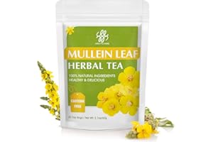 IMATCHME Mullein Leaf Tea - Respiratory and Lung Cleanse Herbal Tea, Caffeine Free, 30 Tea Bags