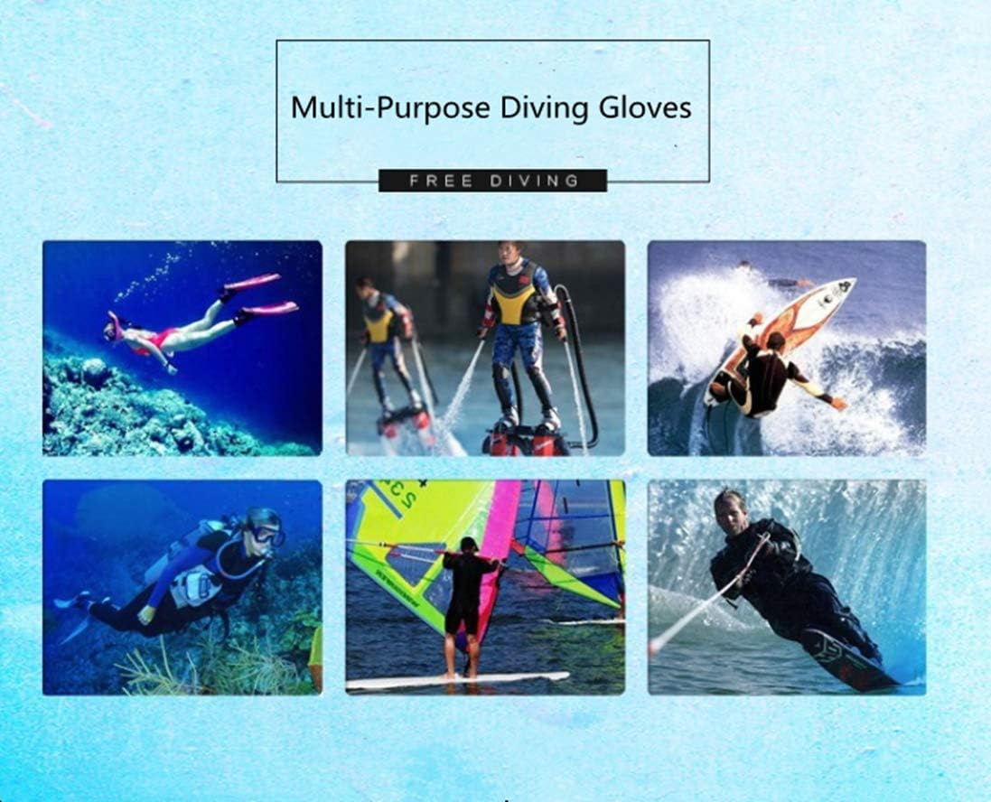 3MM Neoprene Diving Gloves Non Slip Wetsuit Five Fingers Gloves Women Men Warm Winter Water Sport Gloves for Snorkeling Paddling Swimming Surfing Sailing Kayaking Canoeing Spearfishing Skiing : Sports & Outdoors