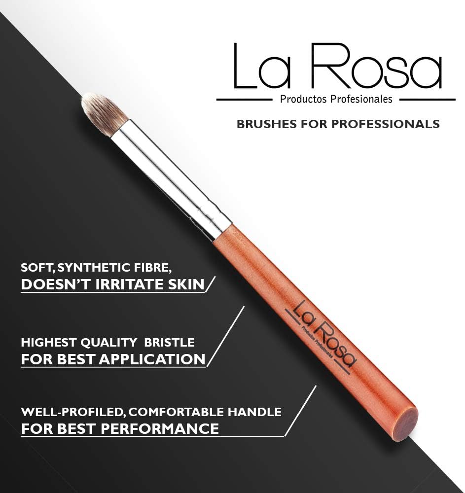 La Rosa Professional Wooden Round Eyeshadow Brush - Image 4