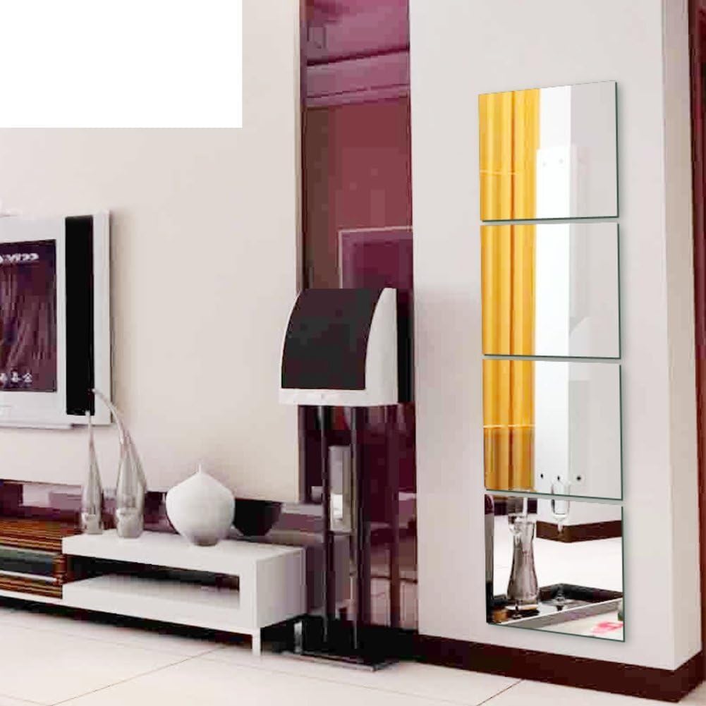FSHFK Cosmetic Mirror/Mirror/Combination Frameless Mirror/Fitting and Wall Mirror/Full-Length Mirror Wall Hanging Mirror/Wall-Mirror/Creative Combination of Mirrors