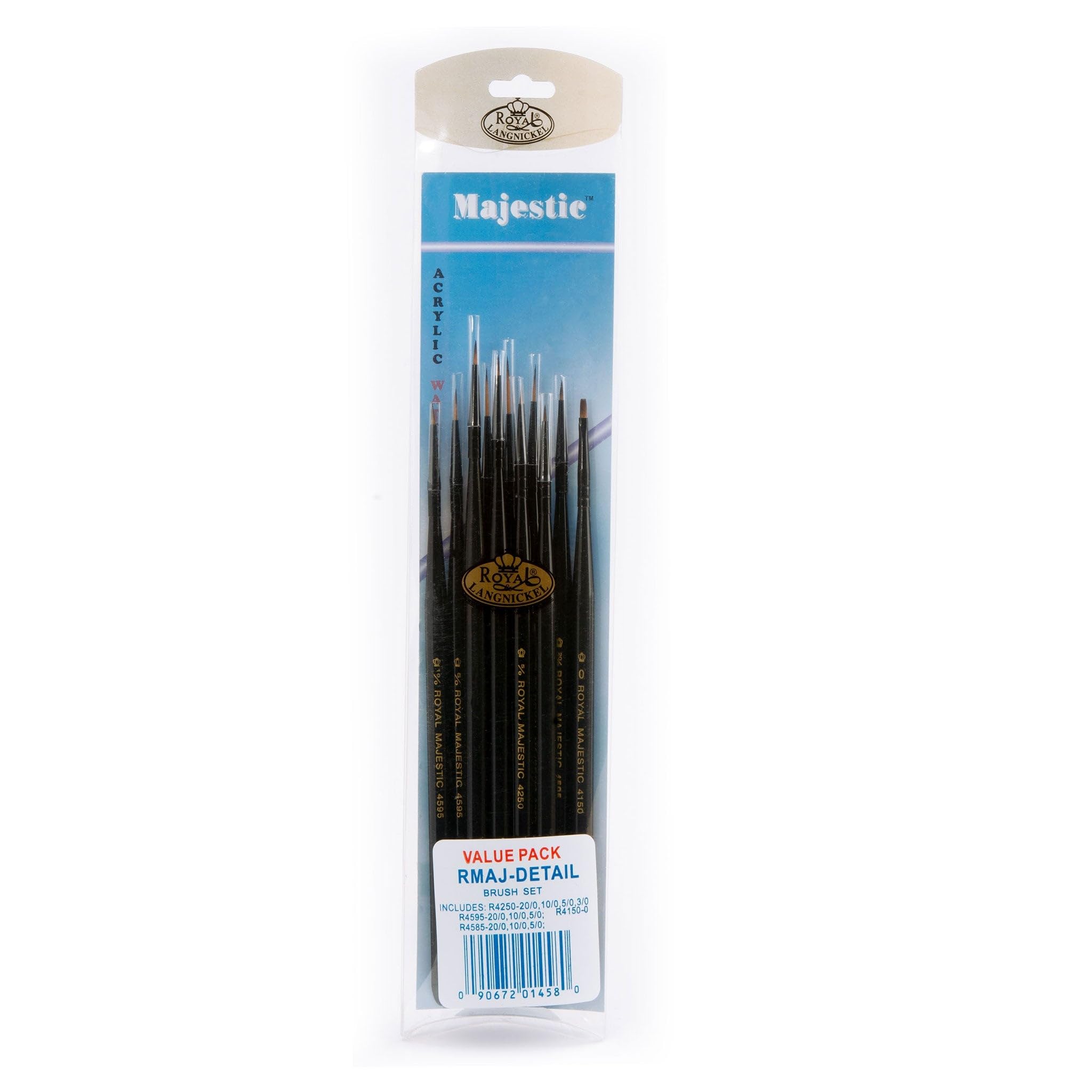 Royal and Langnickel Majestic Premium Detail Brush Set (Pack of 11)