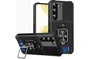 Vatkyc Galaxy S23 Plus Case Wallet Detachable Credit Card Holder with Screen Protector with Kickstand, 360 Full Body Shockproof Protective Phone Case for Samsung Galaxy S23 Plus 5G,Black