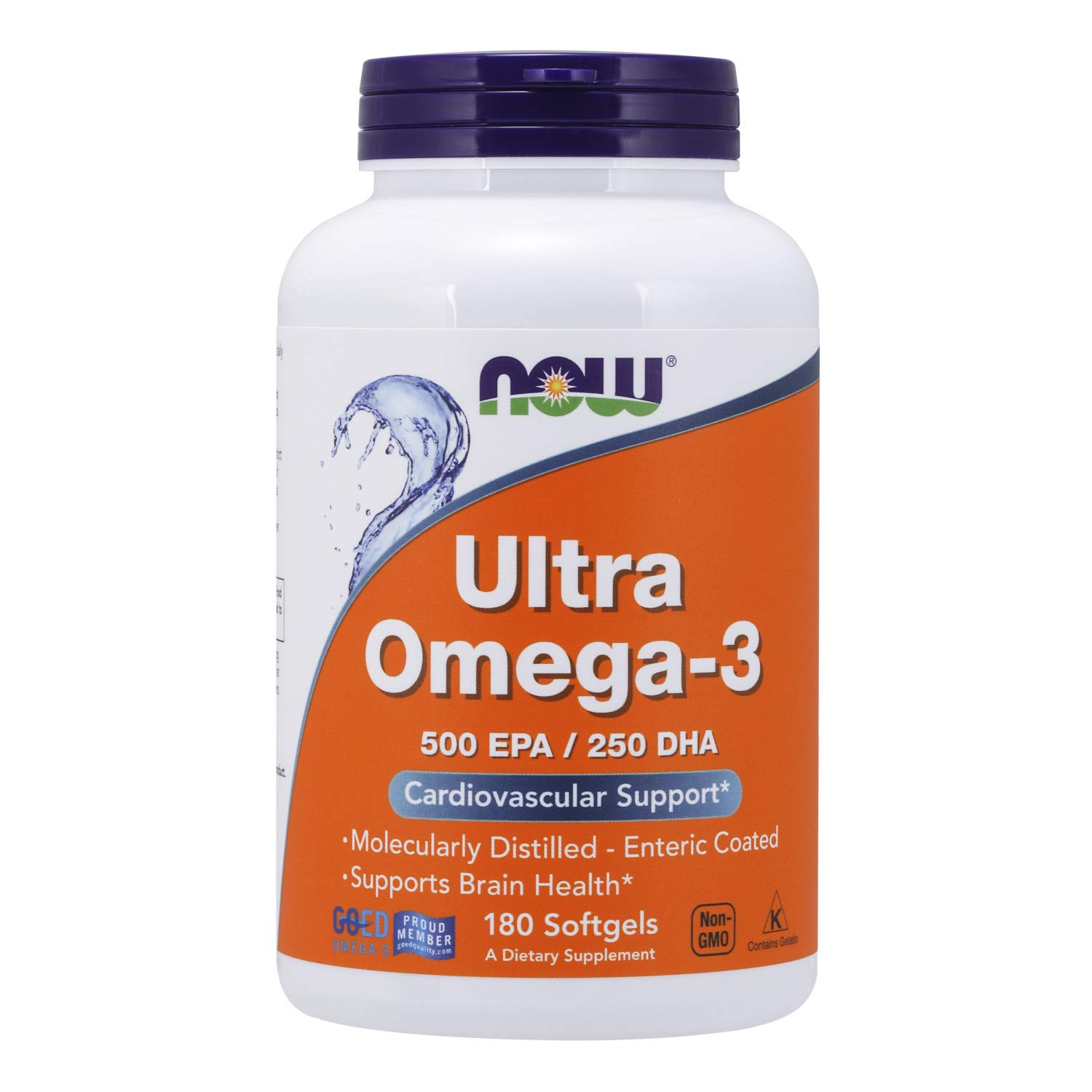 NOW Supplements, Ultra Omega3 Molecularly Distilled and Enteric Coated