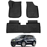 Mixsuper Custom Fit for Floor Mats Buick Envision Accessories 2016 2017 2018 2019 2020 All Weather Floor Liners Heavy Duty 2 Row Liner Set