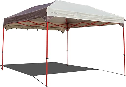 Amazon ユーザー Fsワンタッチタープテント300 ブラウン ベージュ U W4 アウトドア 運動会 簡単組み立て Field Station タープ