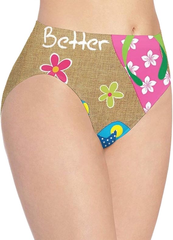 Amazon Co Jp レディース ショーツ 人生はフリップフロップ夏のバーラップ海里で良いです セクシー 下着 パンティ パンツ パンツ スタンダードショーツ レギュラーショーツ ボクサーパンツ 高通気性と伸縮性の女性ショーツ 服 ファッション小物