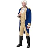 Spooktacular Creations Halloween Founding Father Costume, Blue Men Colonial Costume for Halloween Party