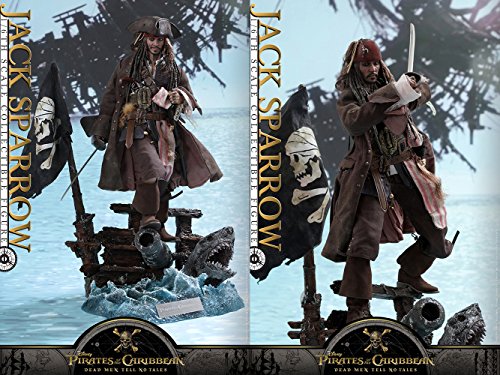 Hot Toys Captain Jack Sparrow Sixth Scale Figure Pirates of the Caribbean: Dead Men Tell No Tales - DX Series Movie Masterpiece Johnny Depp Action Figure