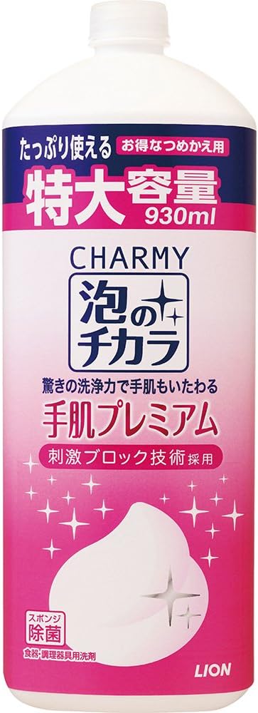 Amazon 大容量 チャーミー泡のチカラ手肌プレミアム 食器用洗剤 詰め替え 930ml 食器用洗剤 通販