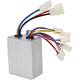 24v 500w Motor Speed Controller for DC Brushed Motor | for E-Bikes E-Tricycles E-Moto E-Scooter, Rugged Aluminum Housing Withintegrated Cooling Fins, Professional Installation
