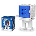 Moyu Meilong 3M Magnetic Speed Cube Robot-Shape Display Box, Adjustable Elasticity 3x3 Magnetic Cube with Stickerless Shape Moves Quickly and Smoothly