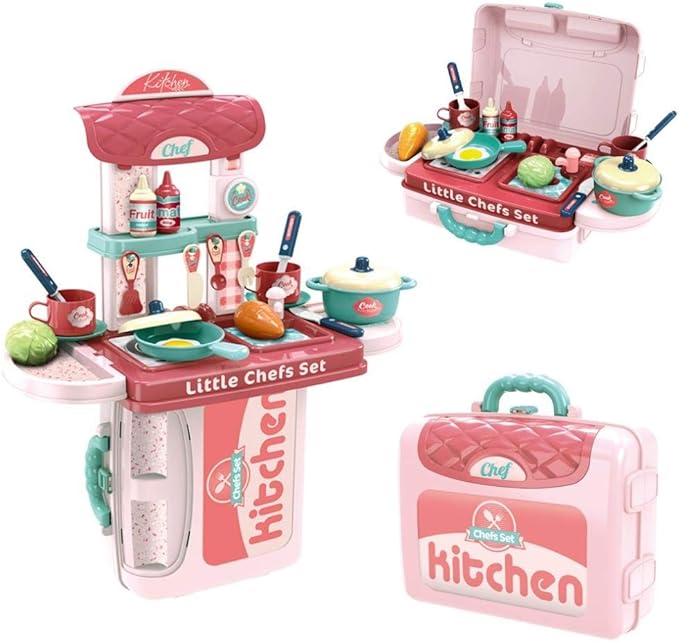 suitcase kitchen set