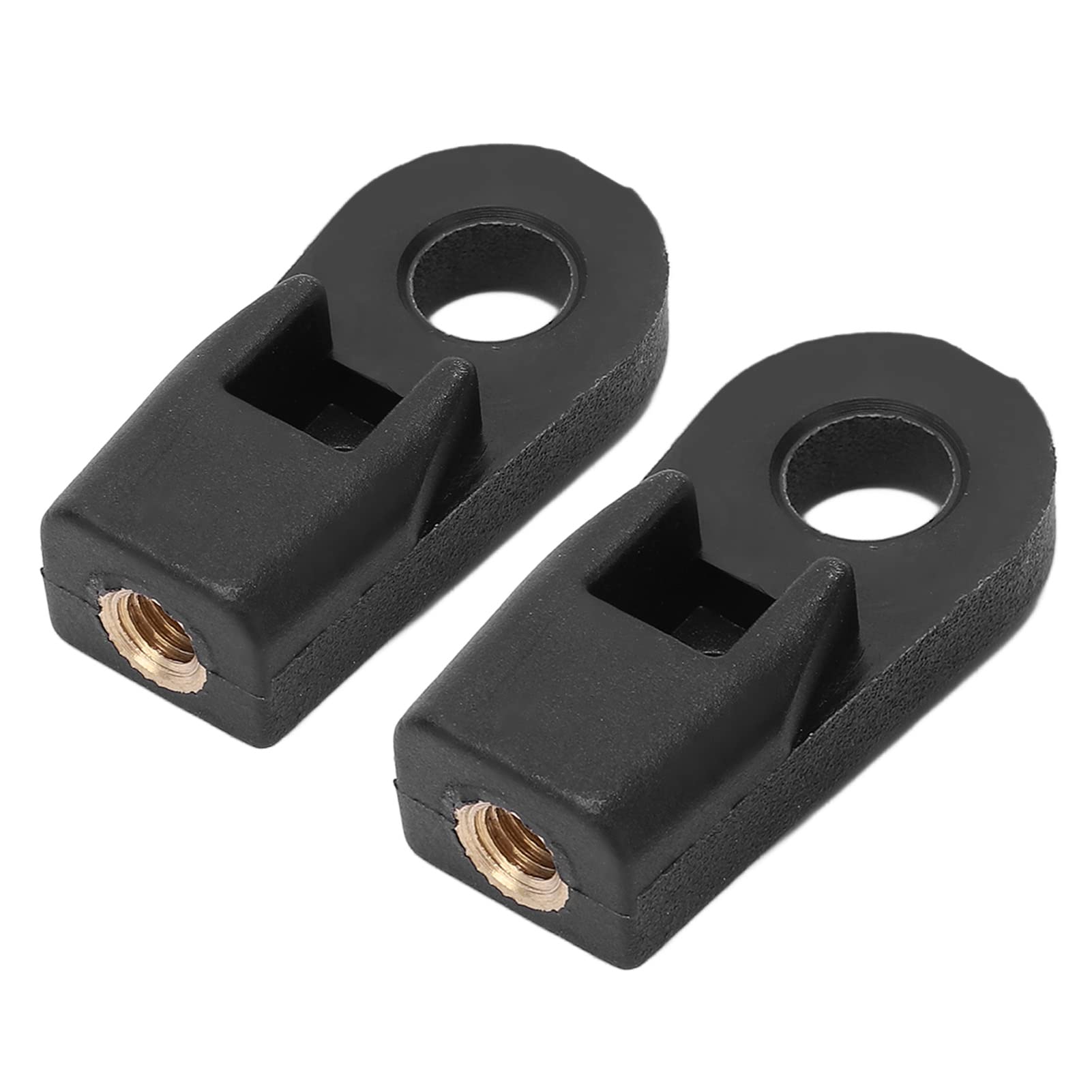 Outboard Control Box Cable End Connector, Pack of 2 ABS Copper Motor Control Box Cable End Connector 67275-95600 Replacement Part Fit for 3300C, Black