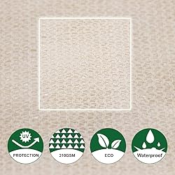 Lulu Home 16'x16'x16' Triangle Sun Shade Sail, UV
