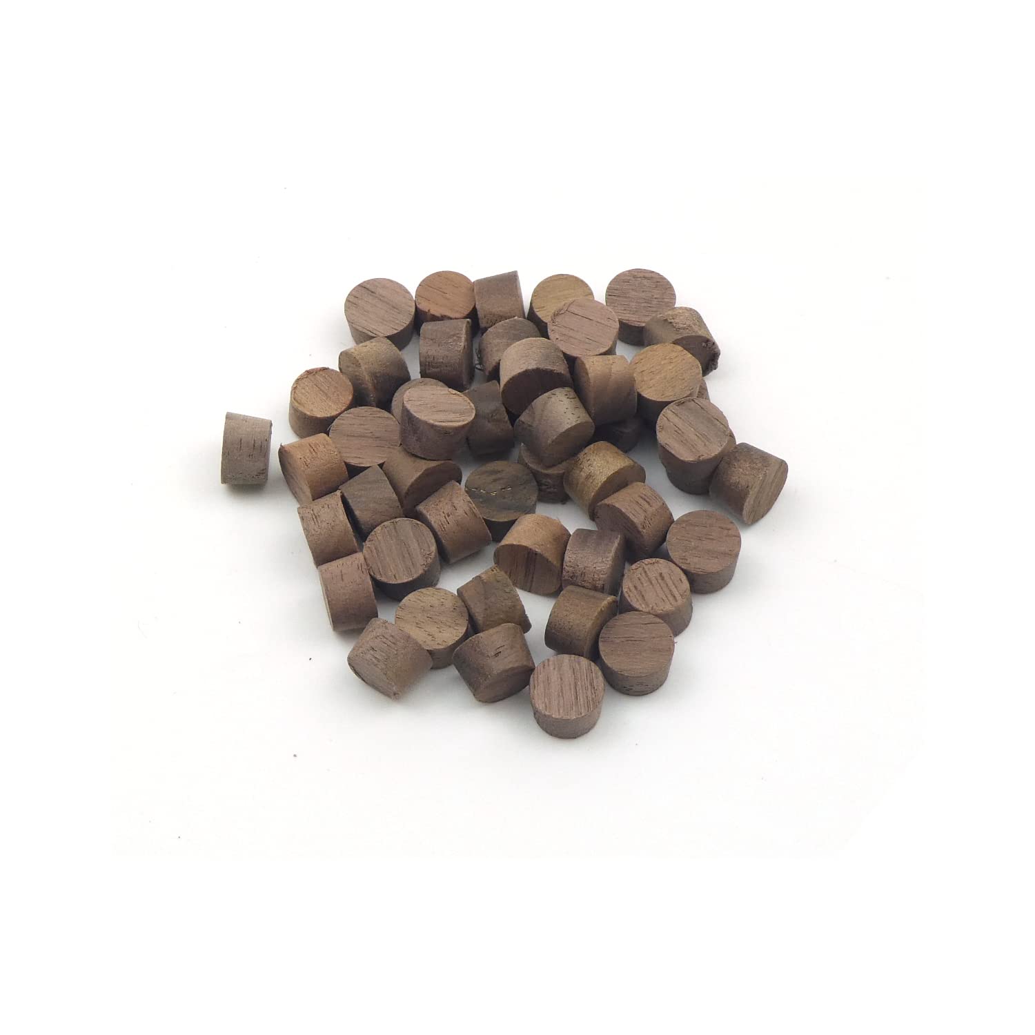 10mm Walnut Flat Head Cross Grain Plug - Pack of 50