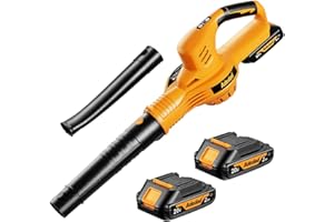 ADEDAD 20V Cordless Leaf Blower, 150MPH Handheld Blower with 2 Batteries & Charger, Variable Speed Small Electric Leaf Blowers for Yard, Lawn Care, Garden, Patio, and Driveway Cleaning