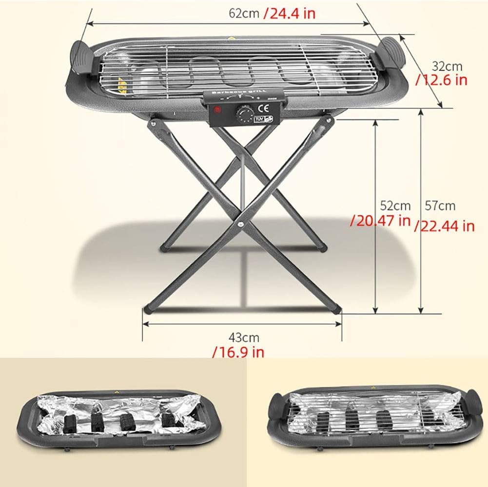 Review XBR Barbecue Grill Electric Barbecue Grill Smokeless 2000W with