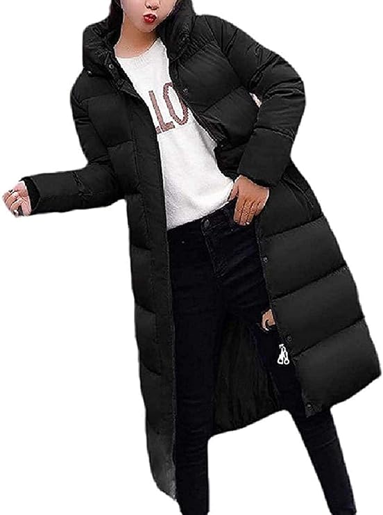 Womens Puffer Jacket Thermal Linen Cotton Warm Hood Padded Thicken Down