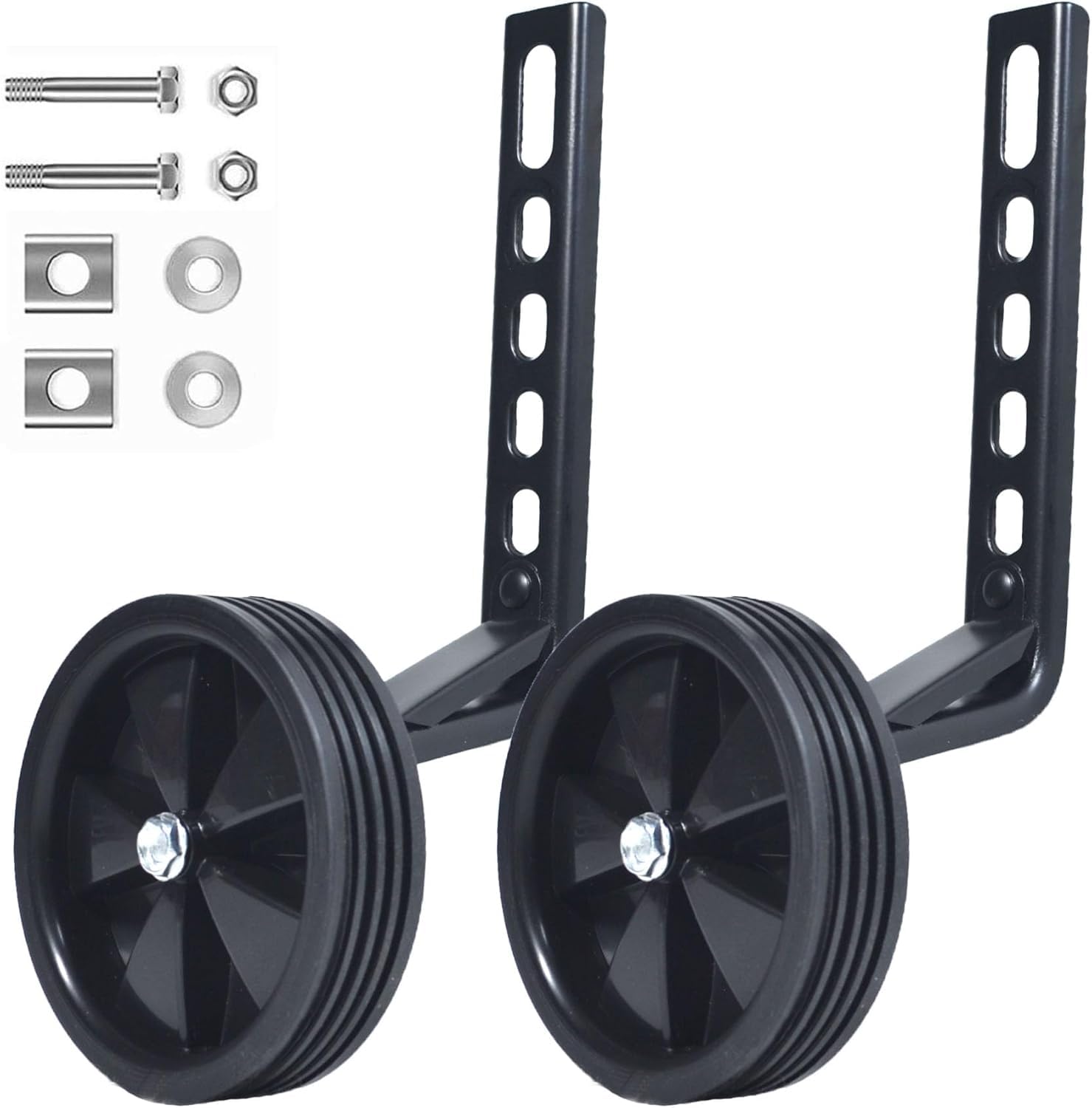 Photo 1 of Gugou Training Wheels for 12 14 16 18 20 Inch Kids Bike?Universal Training Wheels are Suitable Single Speed Bicycle(Black)