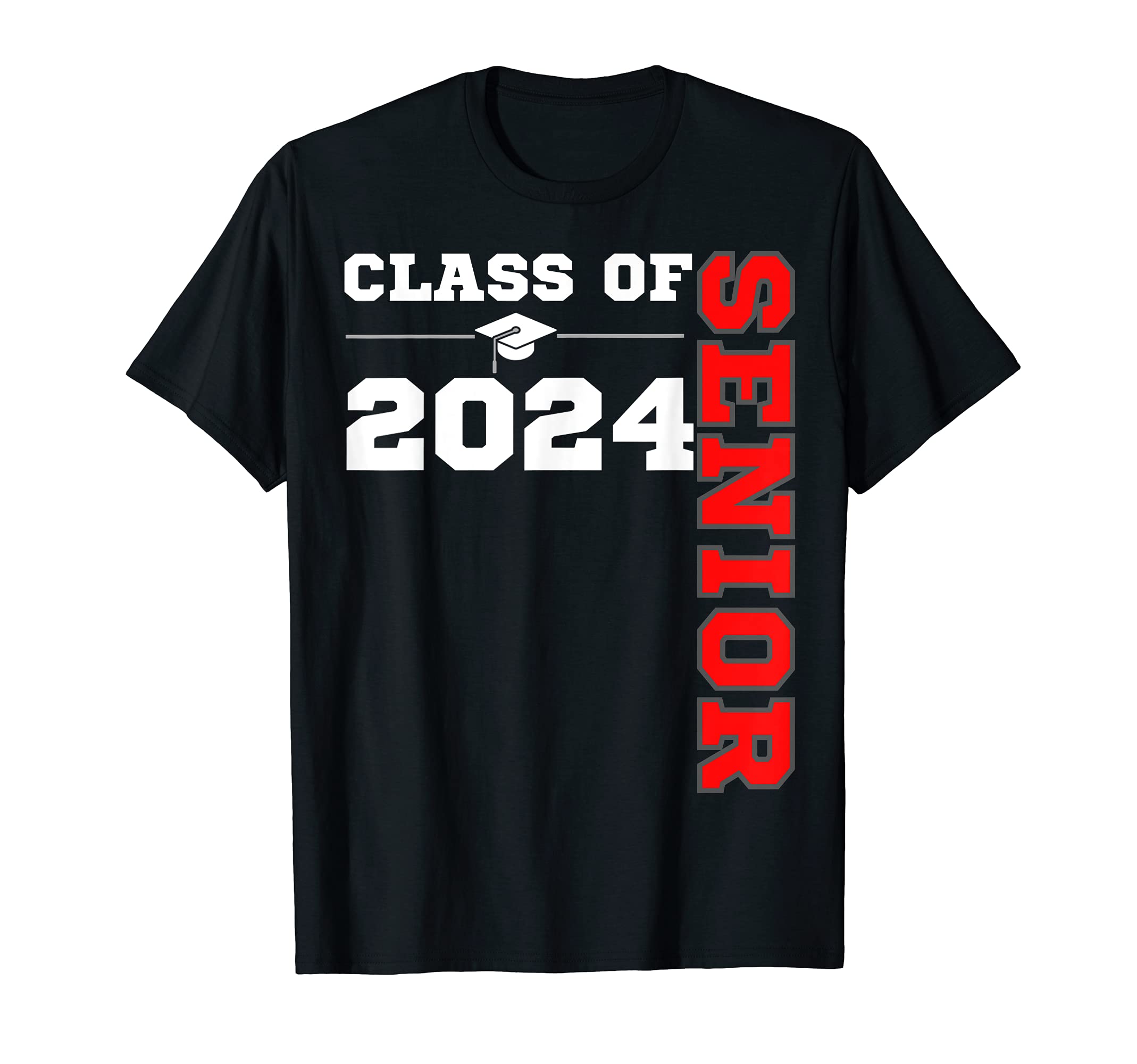 Class of 2024 Senior Year 24 Back to School Colors Red HBCU T-Shirt