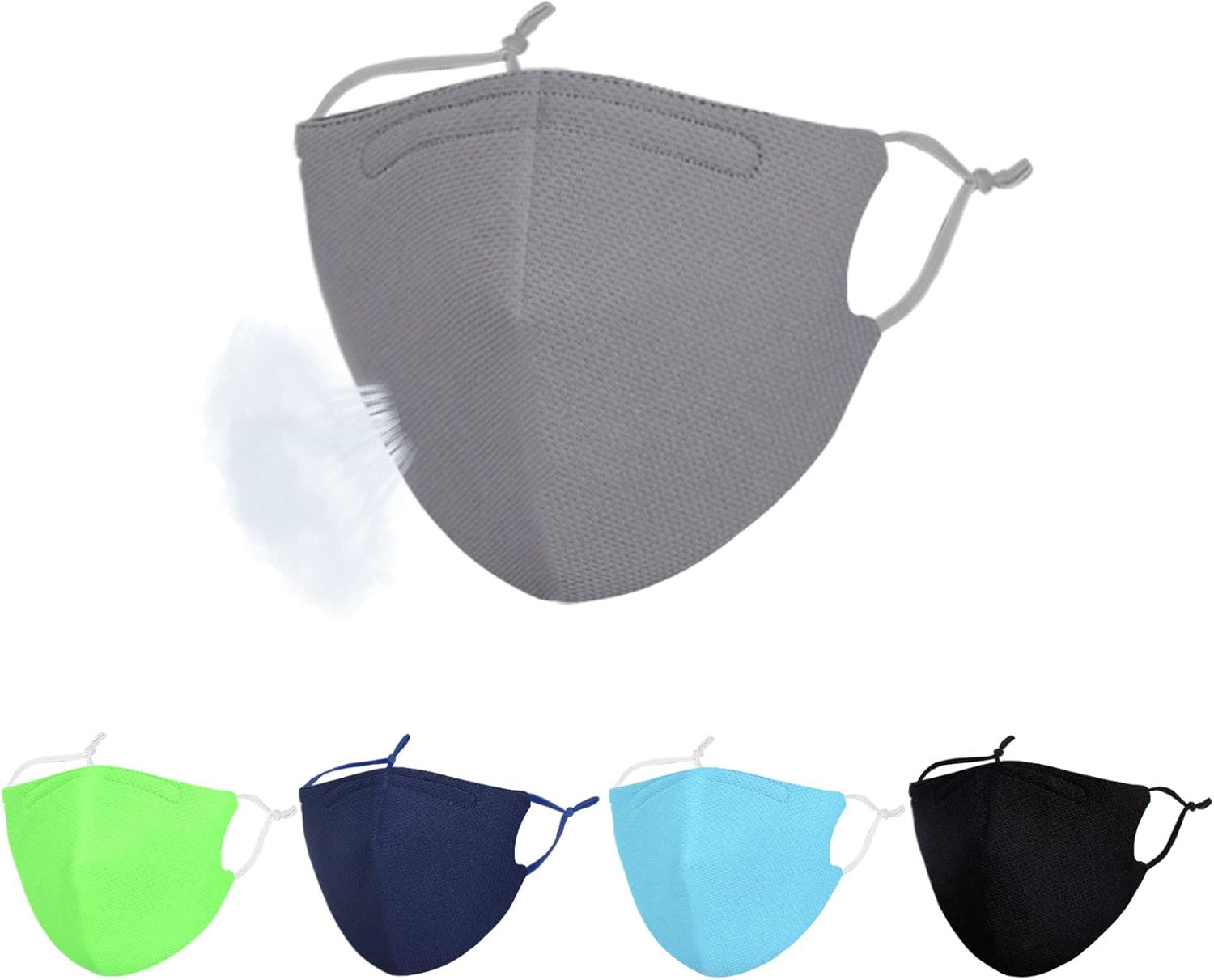 Gyothrig 4 Pack Summer Sports Face Mask with Nose Wire for Adult & Kids Breathable Reusable Washable : Sports & Outdoors