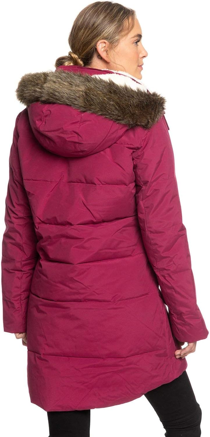 ellie water repellent hooded longline puffa jacket