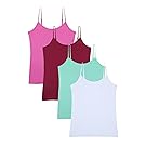 Vislivin Women's Basic Solid Camisole Adjustable Spaghetti Strap Tank Top