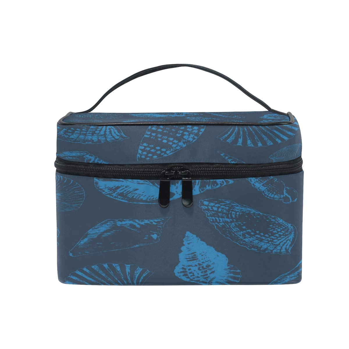 Spectacular Conch Shell Makeup Bag, Cosmetic Bag, Toiletry Bag, Cosmetic Makeup Organizer Case Storage, for Women, Men, Kids, Girls, Traveling, Professional, With Mesh Bag Brush Holder