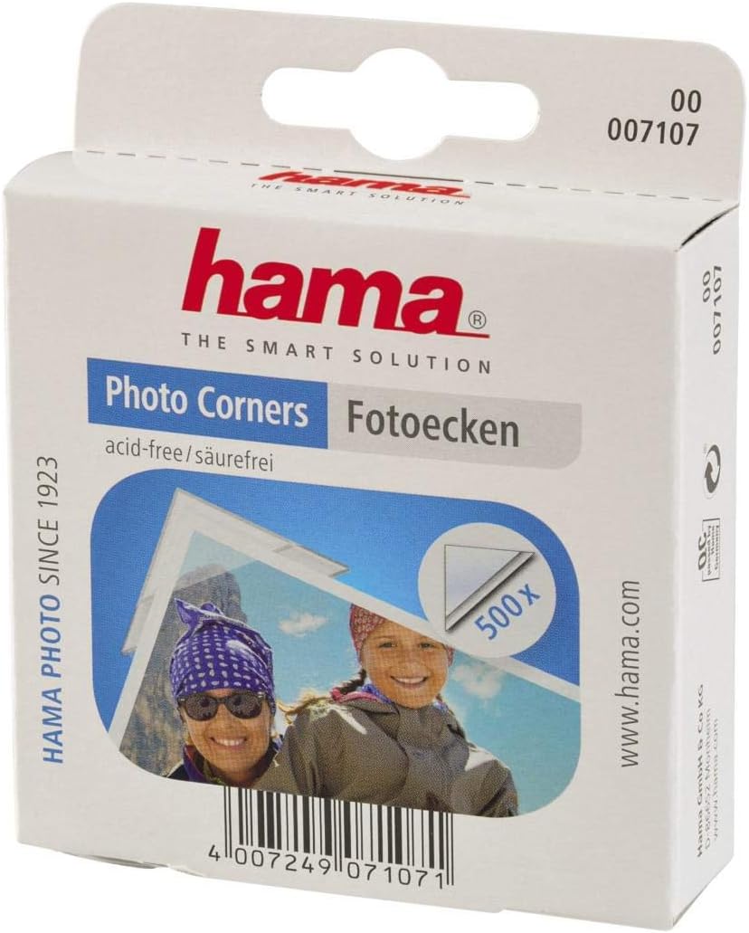 Hama Fotoecken (500 Stück, selbstklebend) transparent