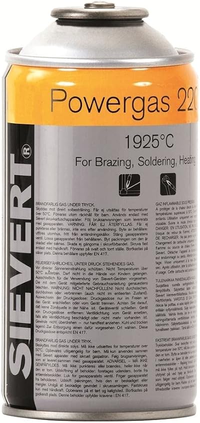 Sievert PRM2203 Gas Burner Self Seal Butane Propane Cartridge 175g