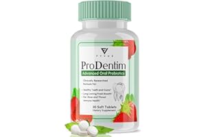 FYVUS Prodentim Chewable Tablets for Gums and Teeth Oral Probiotics Mouth Bad Breath Treatment Dental Candy Melts, Pro Dentim Soft Dissolvable Chews Advanced Halitosis Mints - Strawberry Flavor (30 Tablets)