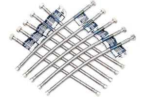 [10-Pack] PLUMBINGMASTER Faucet Hose,Faucet Supply Lines (3/8" Comp x 1/2" FIP), Certified Safe Supply Lines for Bathroom Faucet (36 inch)