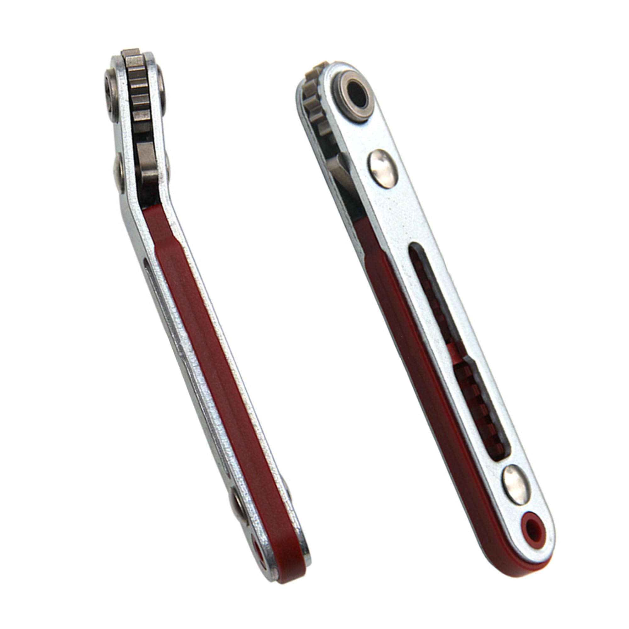 ANBOO 2 x Mini Ratchet Wrench Magnetic, Flat Head and Elbow Head, Mini Ratchet, Bit Ratchet, Mini Ratchet Set, for Homes, Appliances, Machines and Other Devices