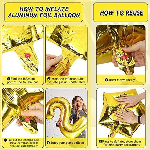 2021 foil balloon number 9.