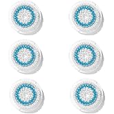 Clarisonic Facial Cleansing Brush Head Replacement for Mia 1, Mia 2, Mia Fit, Alpha Fit, Smart Profile Uplift, Deep Pore, 6 Count