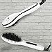 Magnifeko Hair straightening Brush Professional Comb Ceramic straighter for hair styling (white)