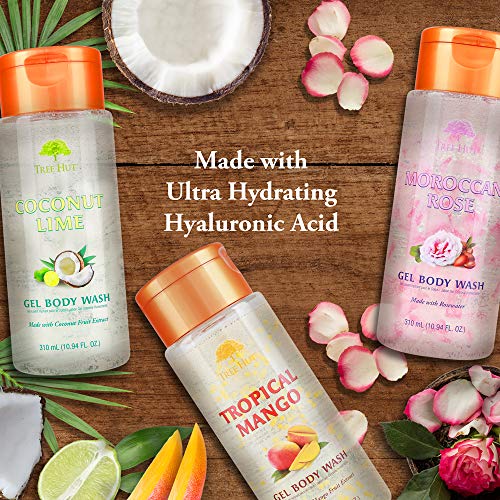 Tree Hut Moisturizing Gel Body Wash Moroccan Rose, 10.94oz, Ultra Hydrating Gel Body Wash for