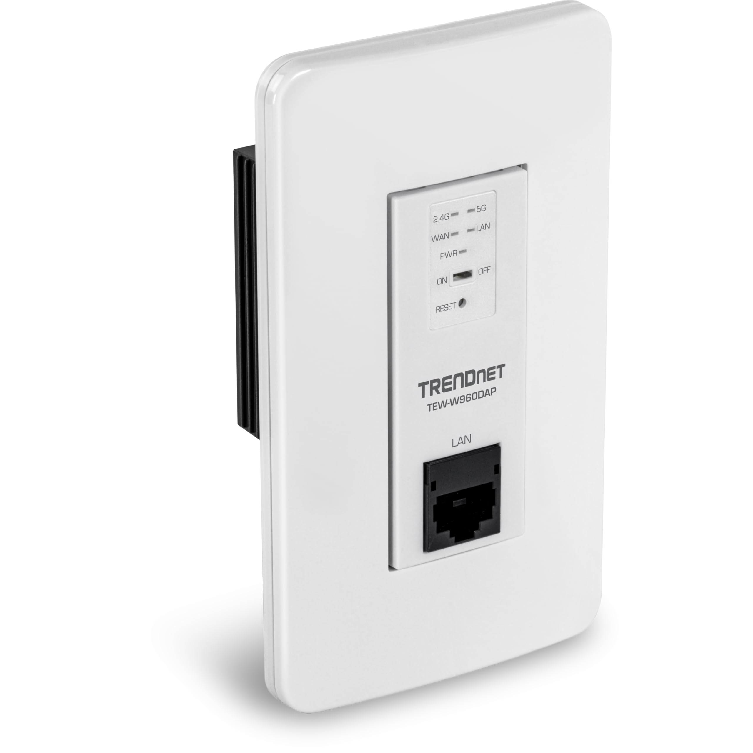 TRENDnet AX1800 Dual Band WiFi 6 PoE in-Wall Access Point, TEW-W960DAP, OFDMA & MU MIMO Technology, NDAA & TAA Compliant, Discreet Design, Remote Cloud Management Ready