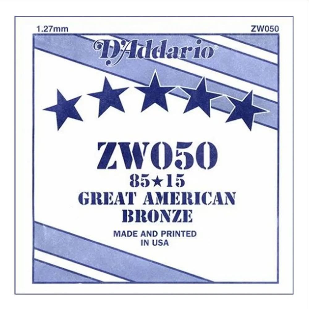 D'Addario ZW050 85/15 Bronze Acoustic Guitar Single String