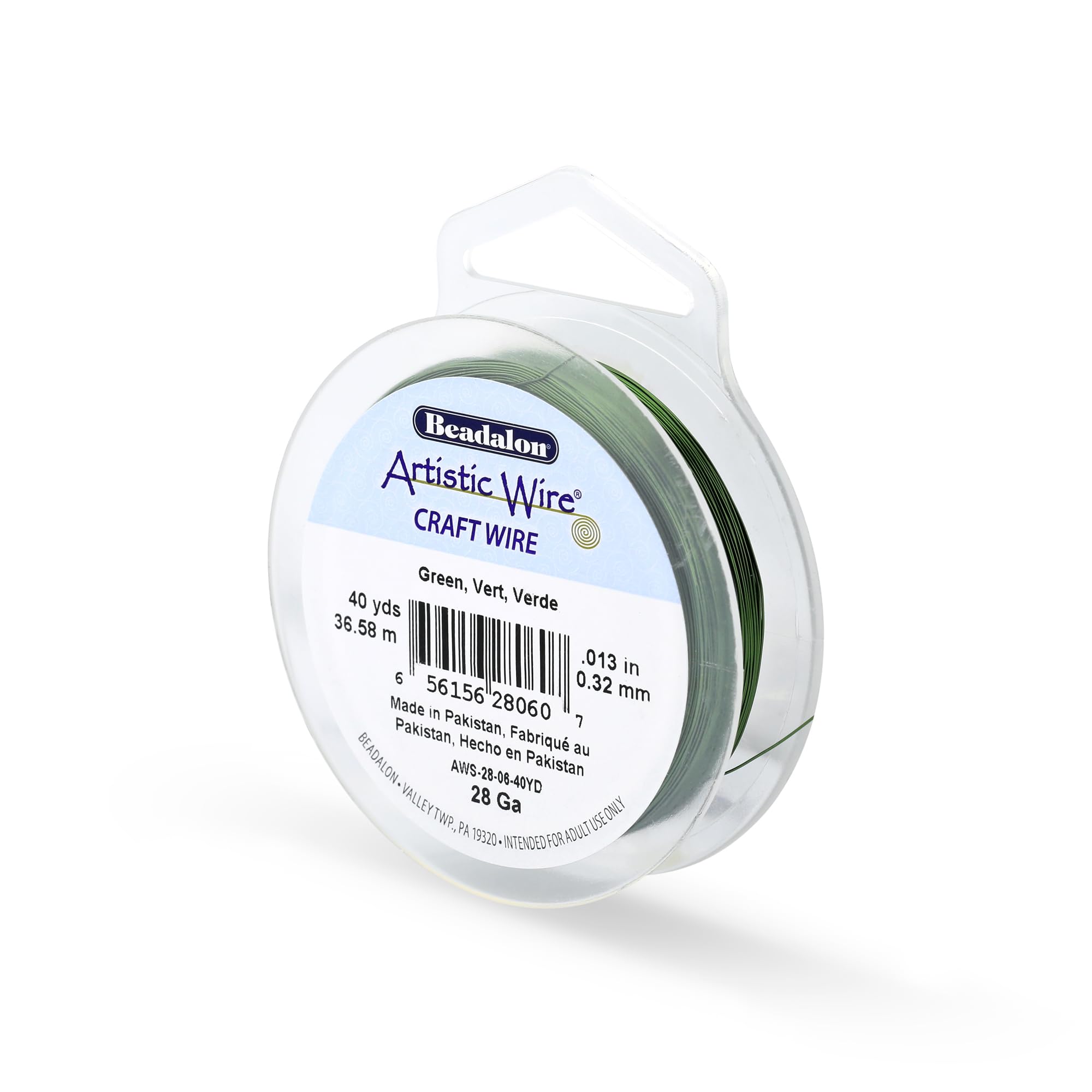 Artistic Wire 40 yd 28 Gauge Wire, Green