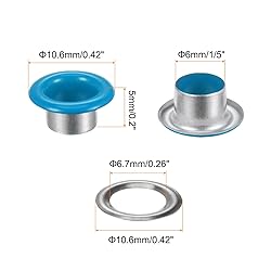 HARFINGTON 200 Set Color Round Grommets 6mm